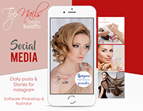 SOCIAL MEDIA MARKETING FOR TOP NAILS (Beauty Center)