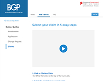 Business Grant Portal help page tutorial videos