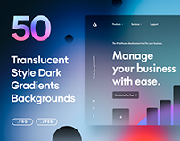 50 Translucent Style Dark Gradients - PNG