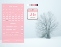 A beautiful day -  Calendar App Design