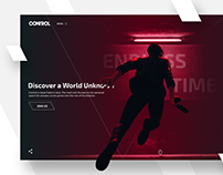Control Remedy Game Landing page concept