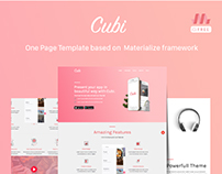 Cubi : A free template based on Materialize
