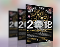 New Year Flyer mockup