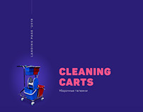 Cleaning carts. Landing page.
