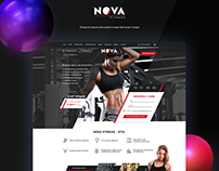 Landing Page. Fitness Nova.