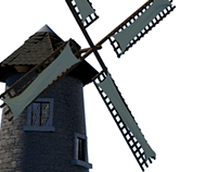 3D Windmill Scene