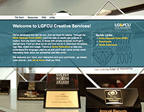 LGFCU Creative Services Intranet Site