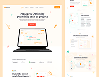 Task or Project Management SAAS Landing Page