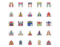 Worship Building Icons