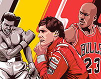 Poster Design - Illustrated Athletes