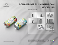 SODA DRINK ALUMINIUM CAN MOCK-UPS