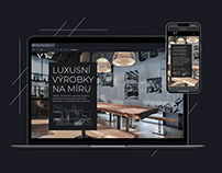 VTWo:od luxury furniture Branding, Wordpress Website