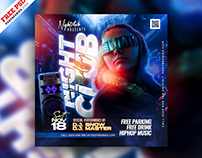 Free PSD | DJ Music Party Social Media Post PSD