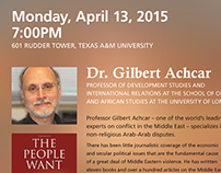 Gilbert Achcar Lecture Poster