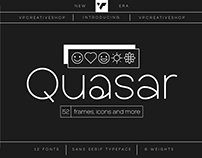 Quasar Sans Serif Typeface 12 fonts | free font