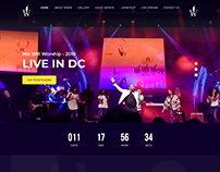 UI/UX for a Worship concert in DC