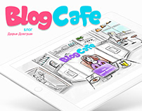 Blog Cafe Logo+Sketch