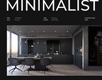 Minimalist Design Studio - landing page