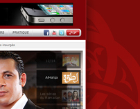 Medi1TV Channel Website (Homepage Design)