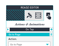Readz Editor Actions and Animations