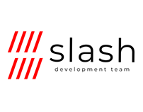 Concept development team logo "8 slash"