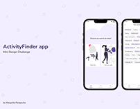 ActivityFinder app (Mini Design Challenge)