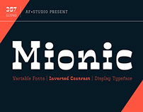Mionic - Inverted Contrast Variable Fonts
