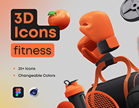 3D Icons Pack - Fitness