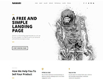 Namari - Free Landing Page Template