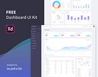 FREE Dashboard UI Kit for Adobe XD
