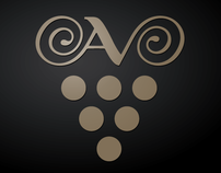 Albert Vignot Wine logo and packaging