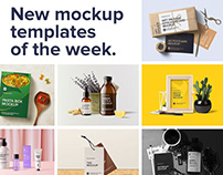 New mockup templates of the week