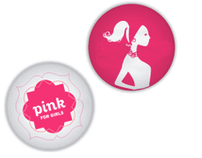 Pink for Girls / Identity & Character Illustrations