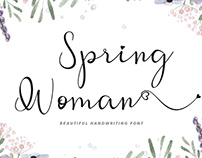 Spring Woman Handwritten Font
