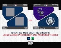 Creating MLB Starting Lineups with Photoshop and Excel
