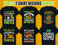 Turtle T-Shirt Design Bundle