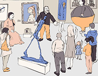 AT THE MUSEUM ILLUSTRATION
