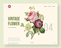 Flower Art Website Design