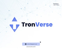 TronVerse | Crypto Decentralized Logo design