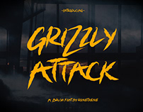 Grizzly Attack - Brush Font