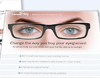 Lenses Only Optical - E-Commerce Site