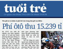 Unsolicited Redesign: Tuoi Tre front page
