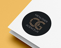 OG Menuisier Agenceur . Logo & carte de visite