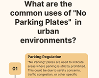 Common Uses of No Parking Plates