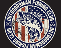 Outdoorsman Fishing Club tshirt designs