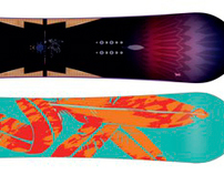 Illustration/Graphic for high end K2 Snowboard graphic
