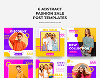 Free 6 fashion sale post templates