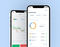 Crypto trading terminal mobile app design | UI/UX