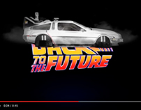 Animação DeLorean - De Volta para o Futuro