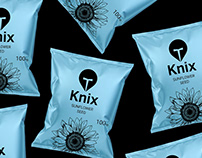 Knix. packaging design sunflower seed